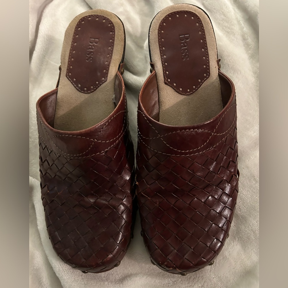 Bass Women's Brown Woven Slip-On Shoes
